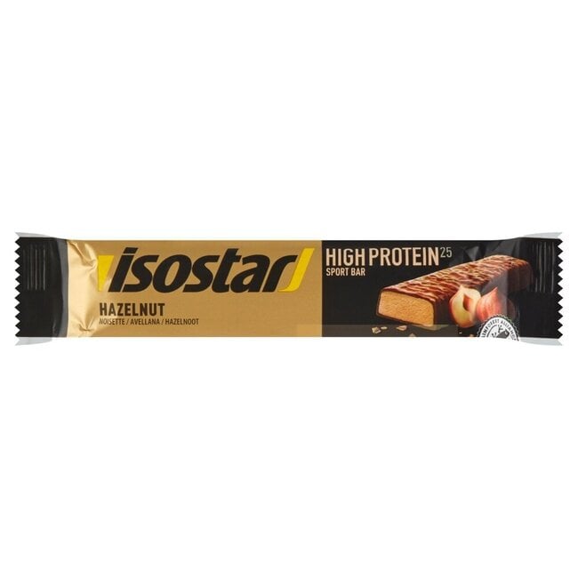 Isostar High Protein 25 hazelnut sports bar, single, 35g
