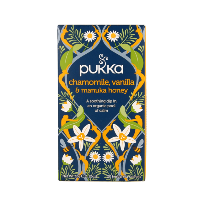 Chamomile vanille/manuka honing bio 20 Zakjes
