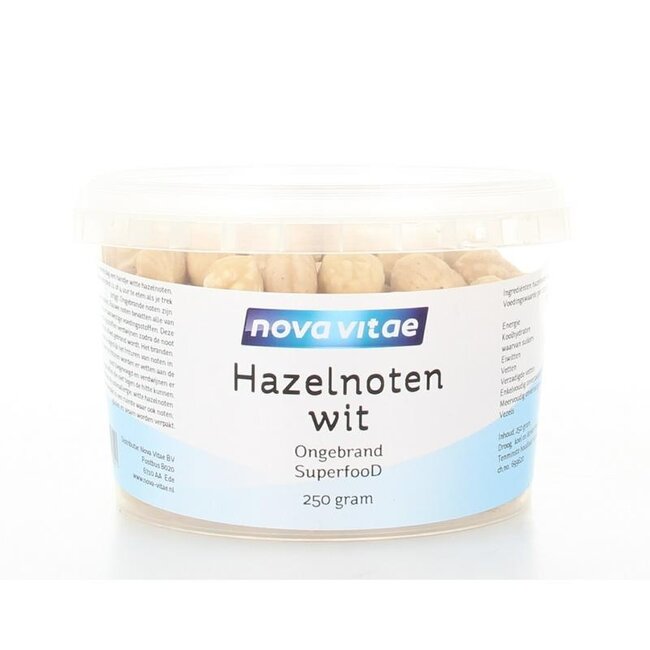 Nova Vitae Noisettes blanches non grillées crues 250 g