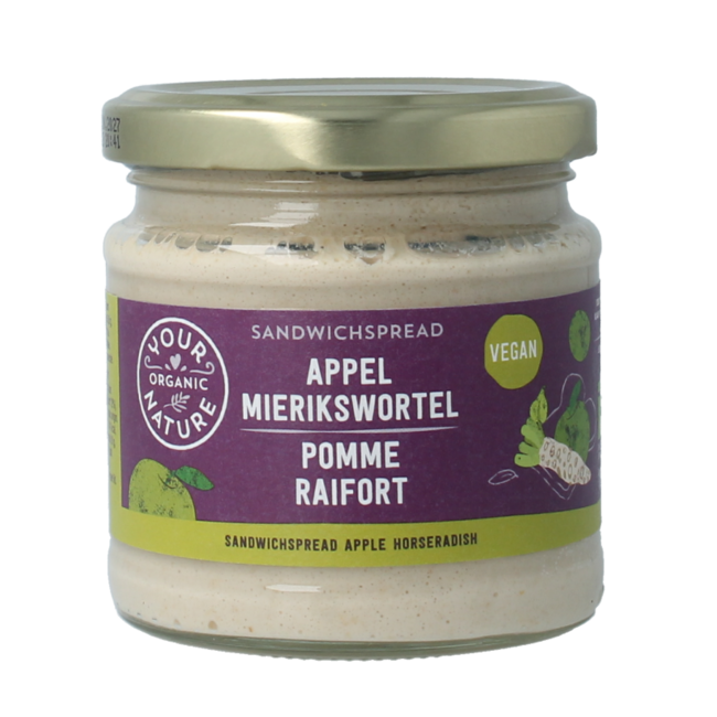 Sandwich-Aufstrich Apfel Meerrettich Bio 180 Gramm