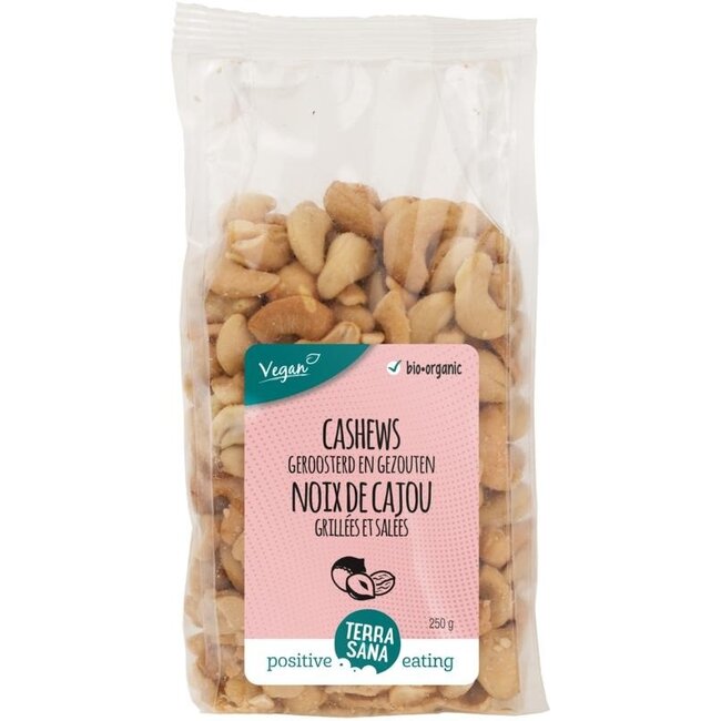 TerraSana Organic Roasted & Salted Cashews 250g