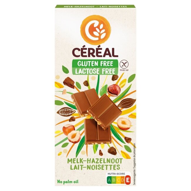 Cereal Milchschokolade Haselnuss glutenfrei 100 Gramm