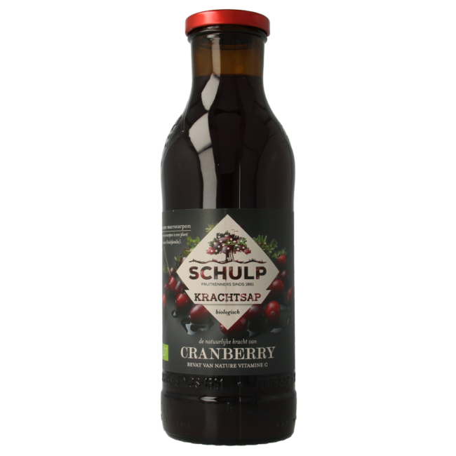 Pure organic cranberry juice 750ml