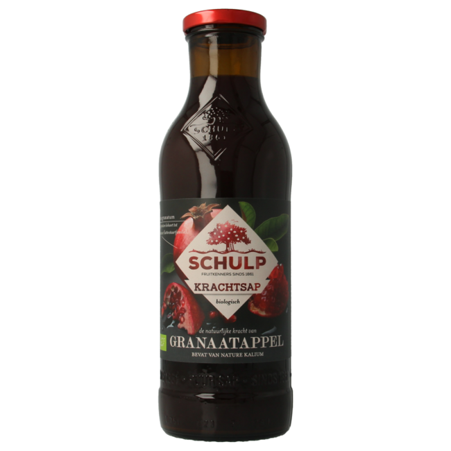Krachtsap granaatappel puur bio 750 Milliliter