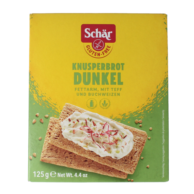 Fibre Crispbread/Crackers Gluten-Free 125 Gram