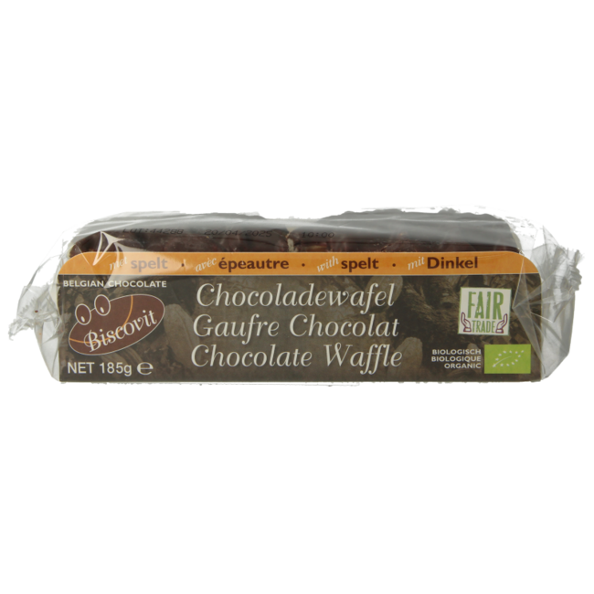 Biscovit Schokoladenwaffel Bio 185 Gramm