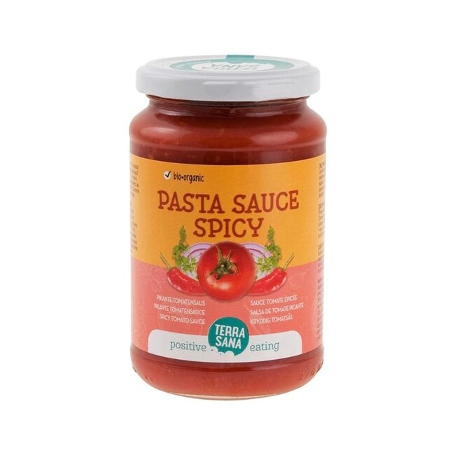 Spicy organic tomato sauce 340g