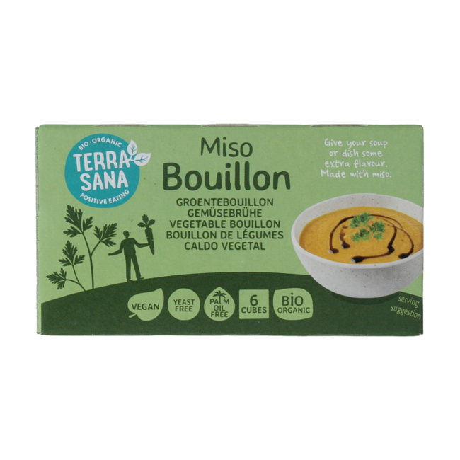 Gemüsebrühe Miso Würfel hefefrei bio 64 Gramm