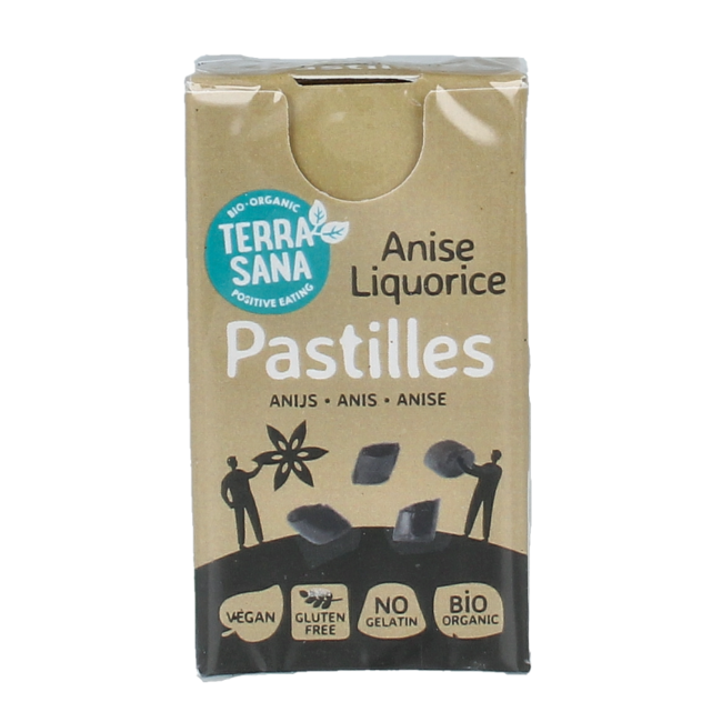 TerraSana Organic Anise Liquorice Pastilles 25g