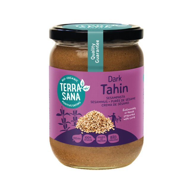 Tahin Scuro (Pasta di Sesamo Integrale) Biologico Senza Sale 500 Grammi