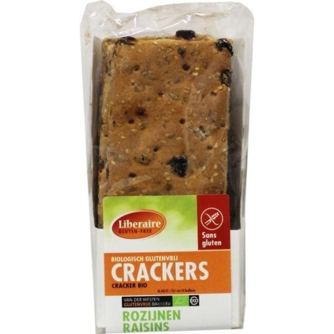Liberaire Crackers rozijnen bio 250 Gram