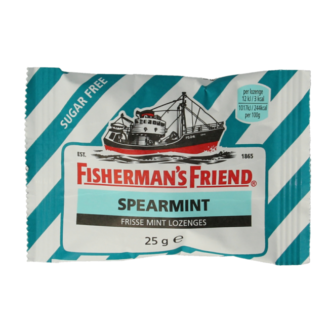 Spearmint sin azúcar 25 gramos