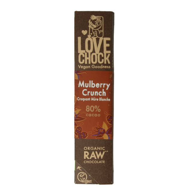 Lovechock Maulbeer-Crunch Bio 40 Gramm