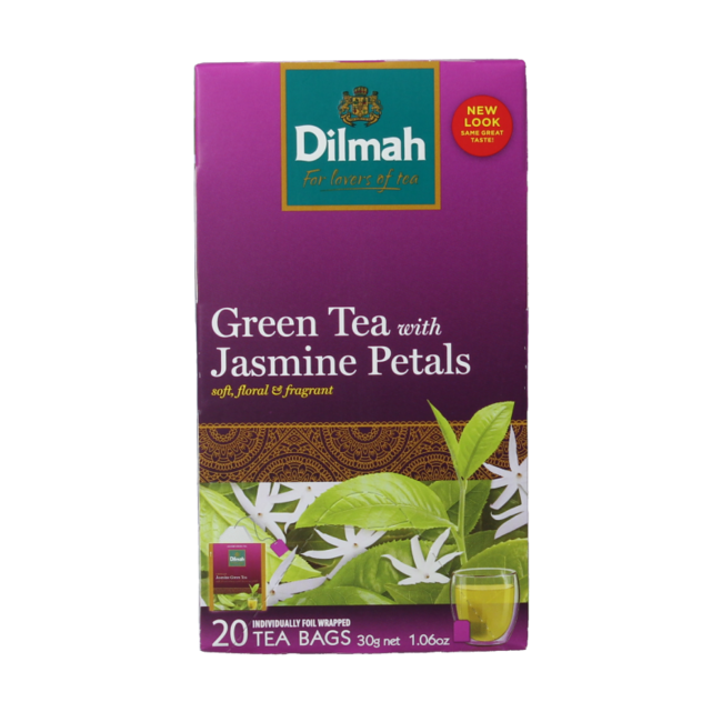Selección de té verde Dilmah Jazmín 20 Bolsitas