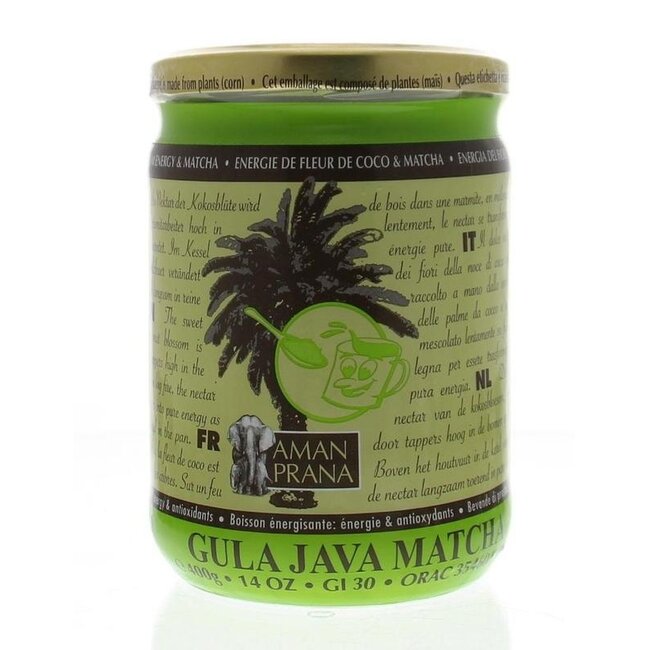 Amanprana Gula Java Matcha Biologico 400 Grammi