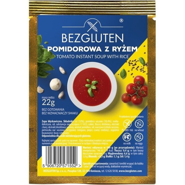 Gluten-Free Tomato Soup 22 Grams