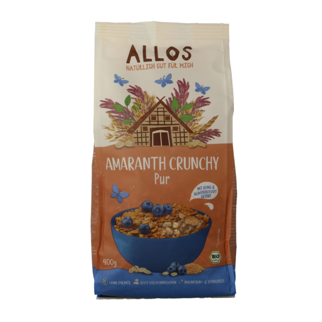 Allos Crunchy de amaranto básico ecológico 400 gramos