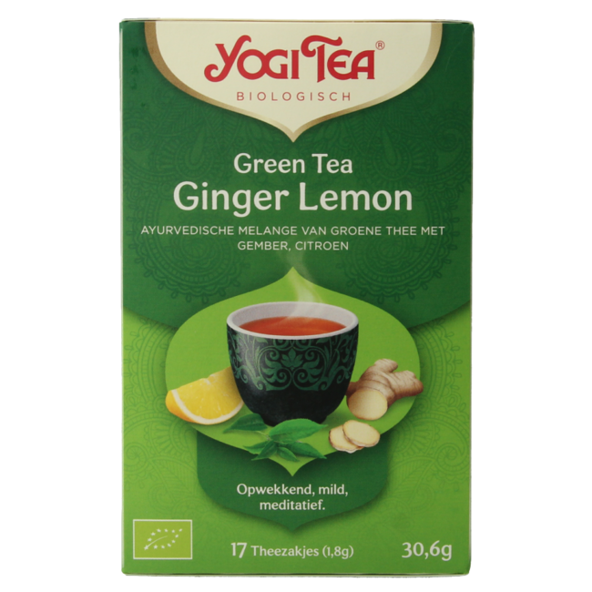 Green tea ginger lemon bio 17 Zakjes