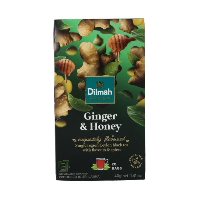 Dilmah Té de jengibre y miel Fun Tea 20 bolsitas