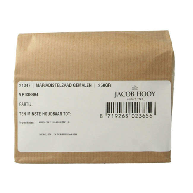 Jacob Hooy Graines de chardon-marie moulues 250 g