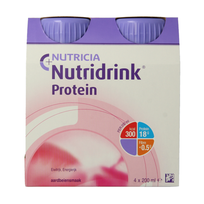 Nutridrink Protein truskawkowy 200ml, 4 sztuki