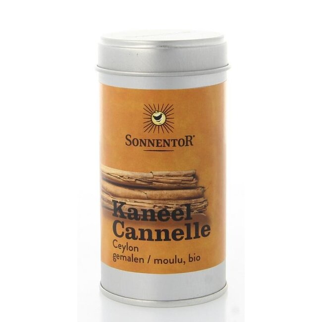 Sonnentor Cannelle moulue boîte métallique bio 40 Grammes