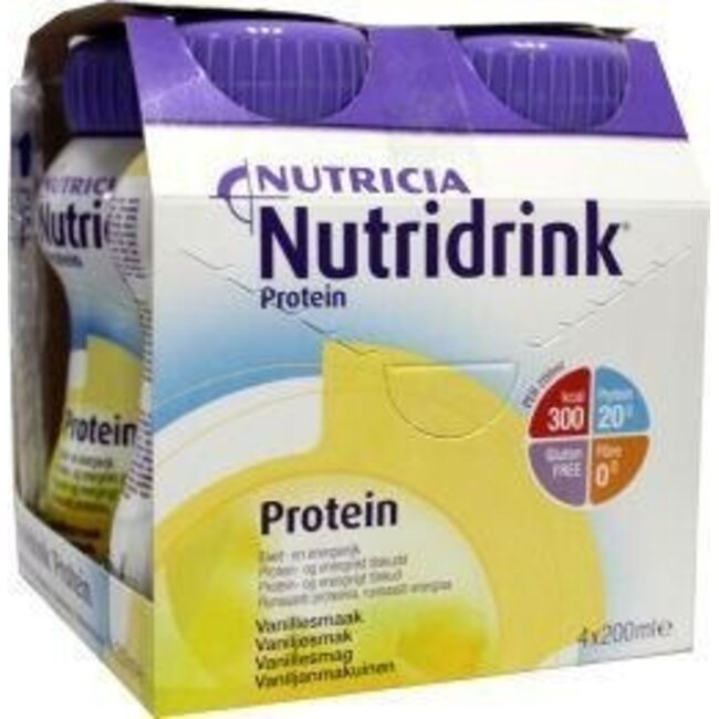 Nutridrink Protein vanilla 200ml 4 Pack