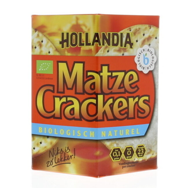 Cracker Matze Hollandia naturale bio 100 Grammi