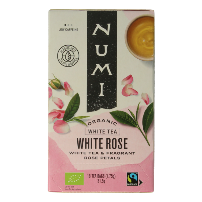 Numi Organic White Rose White Tea 18 Bags