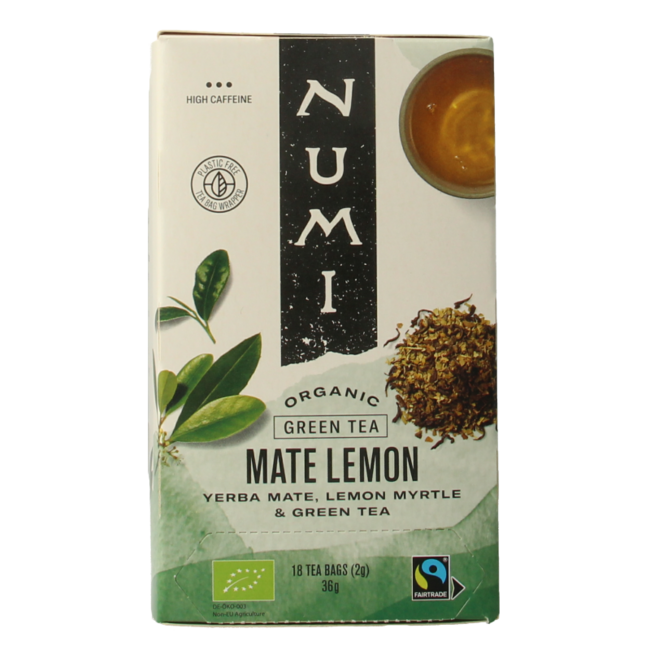 Numi Grüner Tee Mate Zitrone Bio 18 Beutel