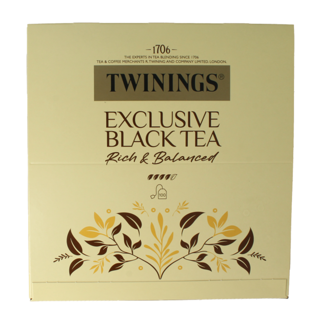 Twinings Thé Noir Exclusif en enveloppes 100 sachets