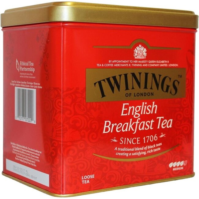 Twinings English breakfast blik 500 Gram