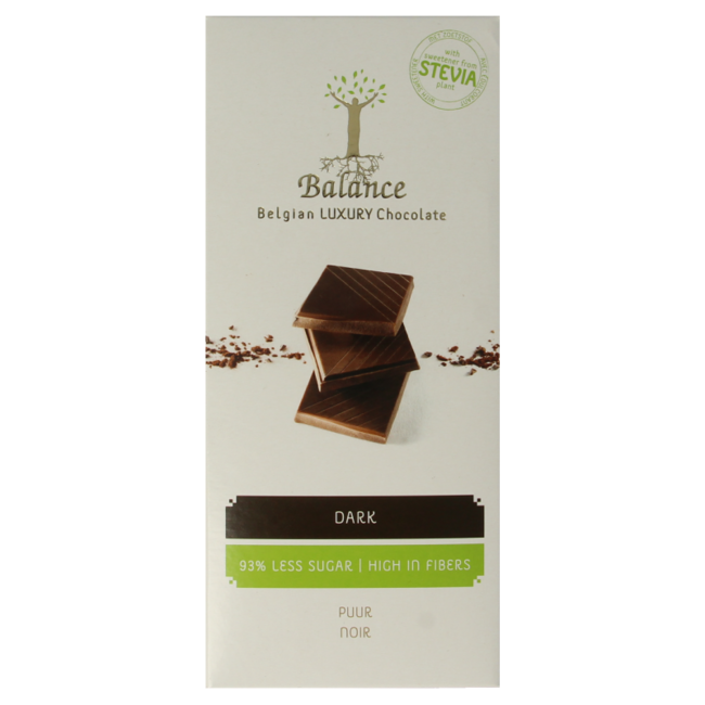 Schoko Stevia Tafel Luxus Zartbitter 85 Gramm