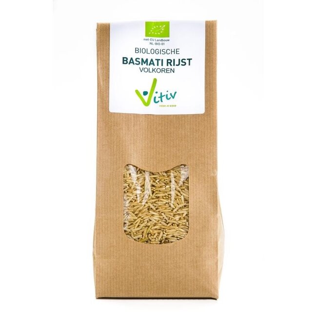 Ryż Basmati pełnoziarnisty bio Vitiv 500 gramów