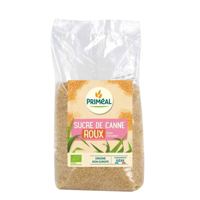 Primeal Brauner Rohrohrzucker Bio 1 Kilogramm