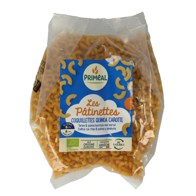 Primeal Tiburones de trigo, quinoa y zanahoria bio 250 g