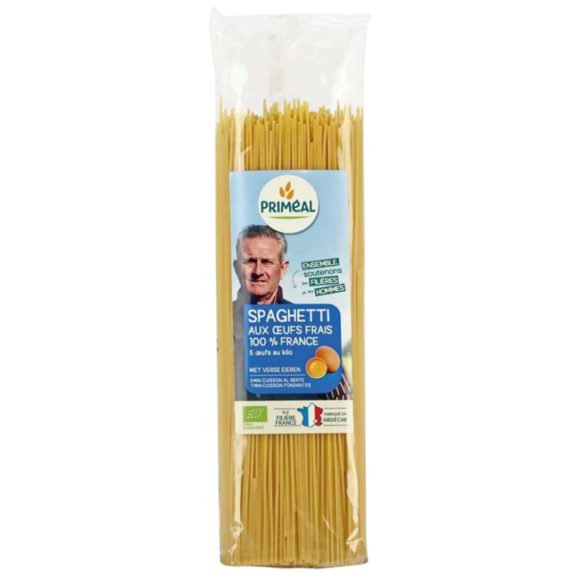 Primeal Spaghetti aux œufs frais bio 500 g
