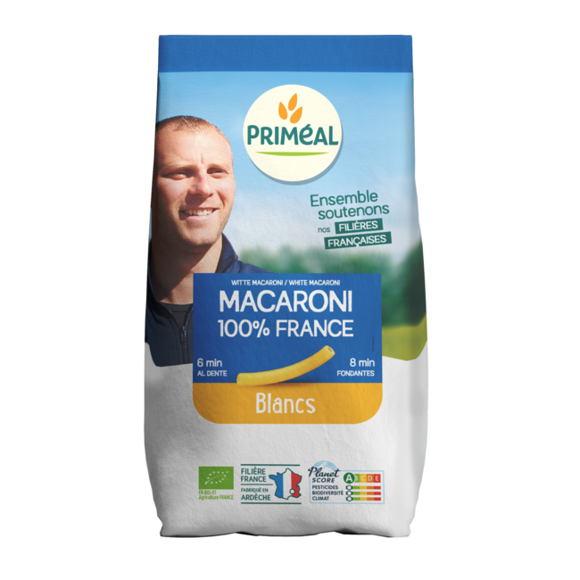 Primeal Organic White Macaroni 500g