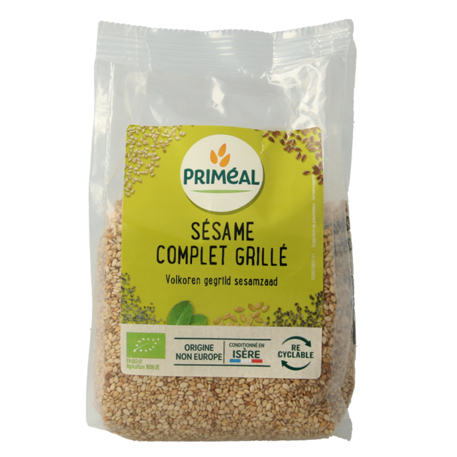 Primeal Volkoren gegrild sesamzaad bio 250 Gram