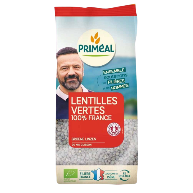 Primeal Lentejas verdes bio 1 Kilogramo