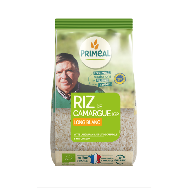 Primeal organic white long-grain Camargue rice 1kg
