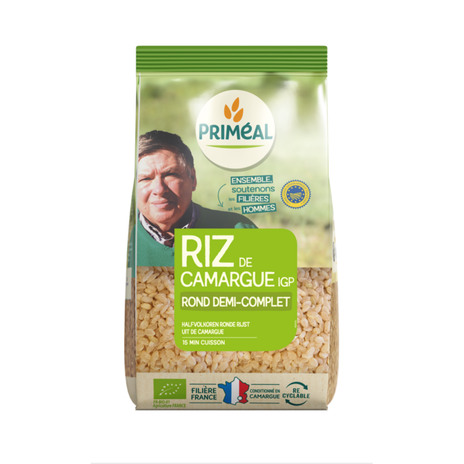 Arroz redondo semiintegral de la Camarga bio 1 kg