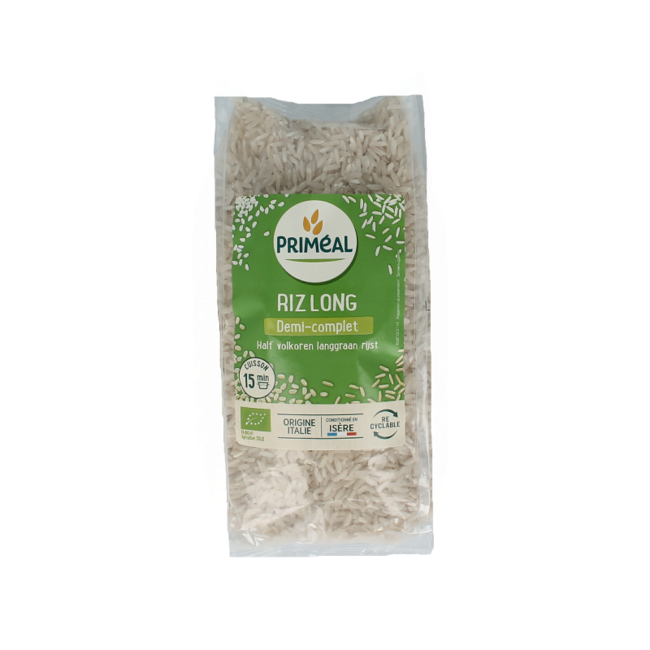 Riz long grain demi-complet bio Primeal 500 g