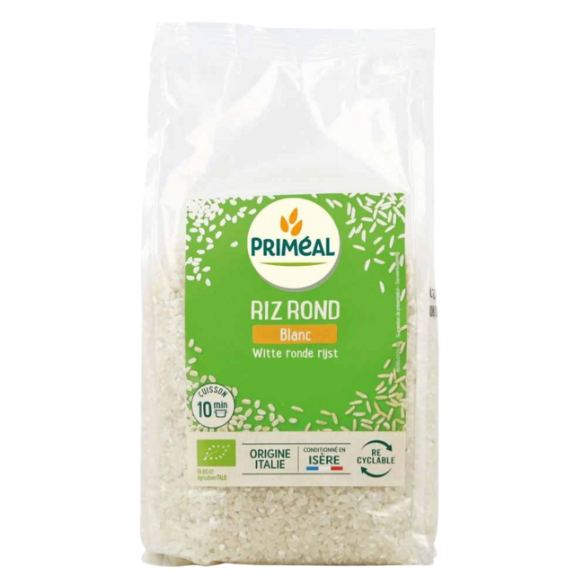 Organic white short-grain rice 1kg