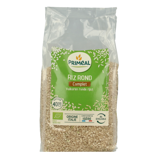 Primeal Riz rond complet d'Italie bio 1 kg