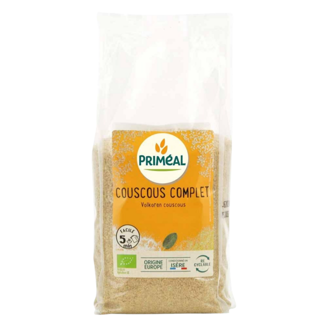Primeal Couscous volkoren bio 500 Gram