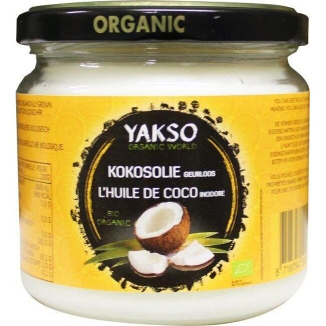 Yakso Organic Odourless Coconut Oil 320ml