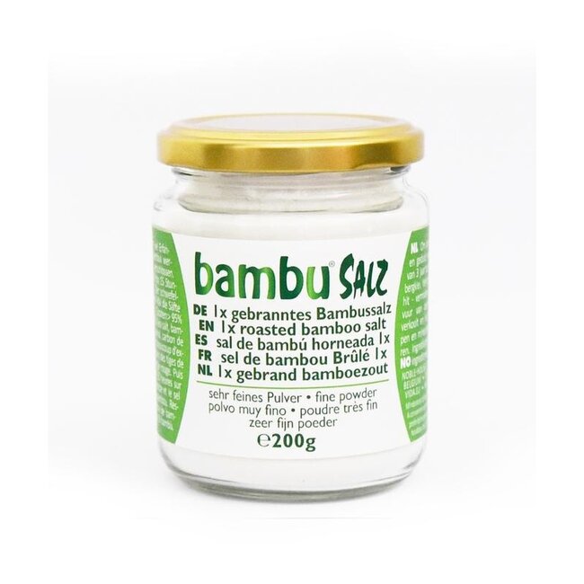 Bambussalz, sehr fein, 1x gebrannt, 200 Gramm