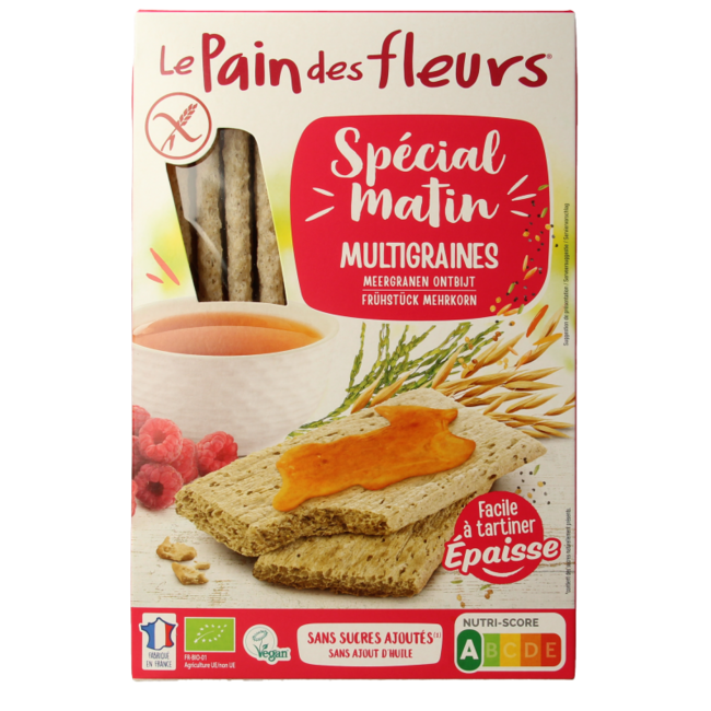 Pain Des Fleurs Special matin crackers petit-déjeuner multigrains bio 230 Grammes