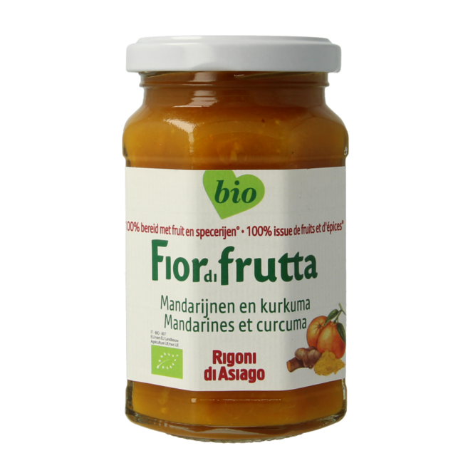 Mermelada de mandarina y cúrcuma ecológica Fiordifrutta 260 g